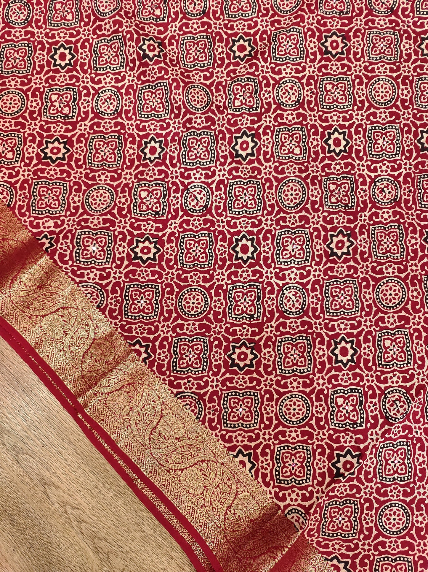 Ajrak Print on Viscose
