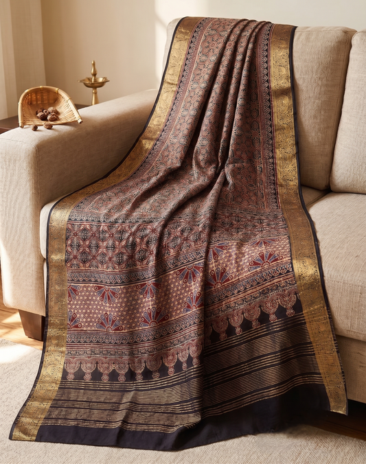 Ajrak Print on Viscose