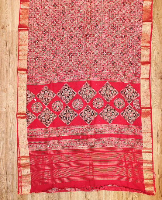 Ajrak Print on Viscose