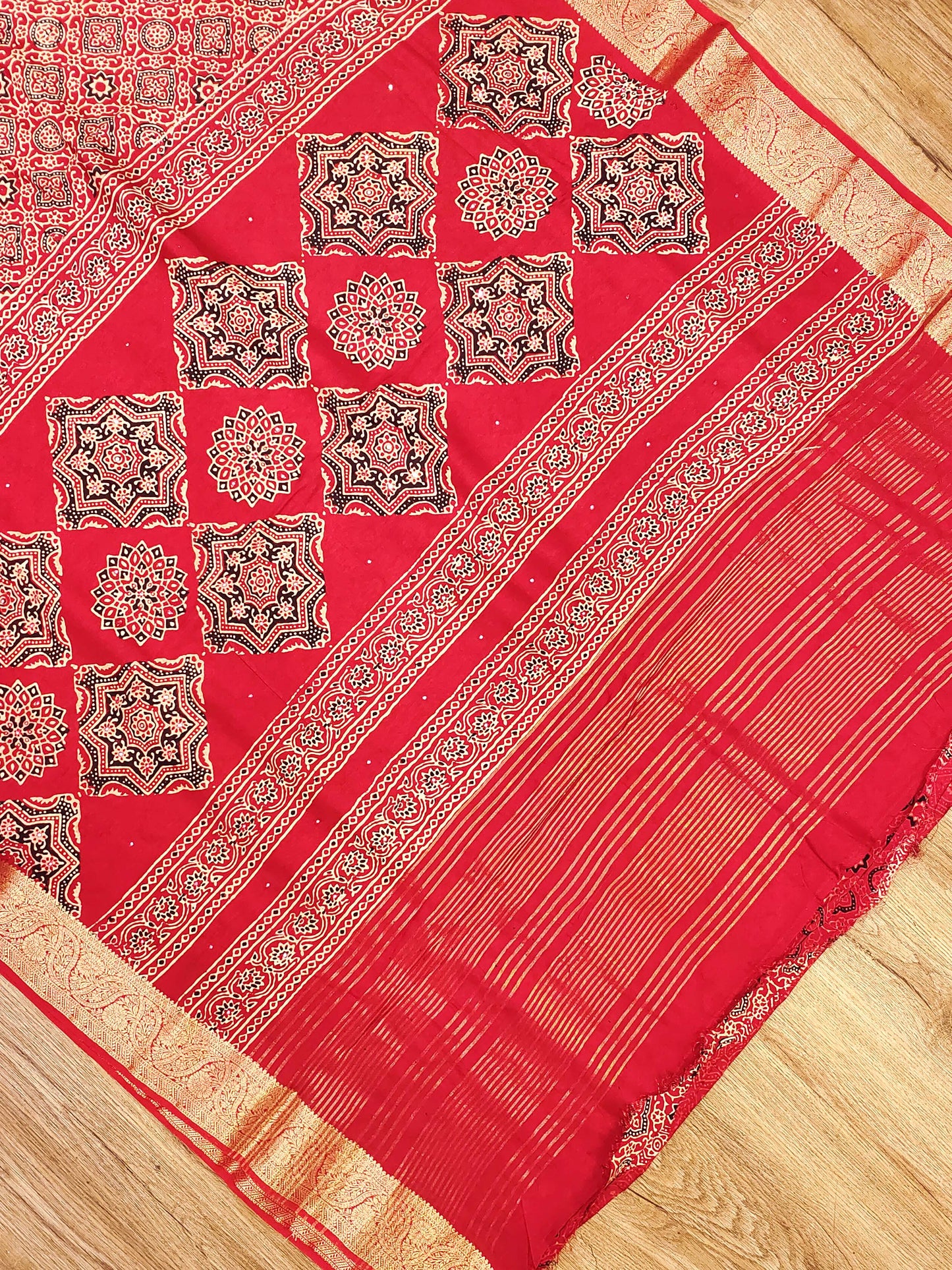 Ajrak Print on Viscose