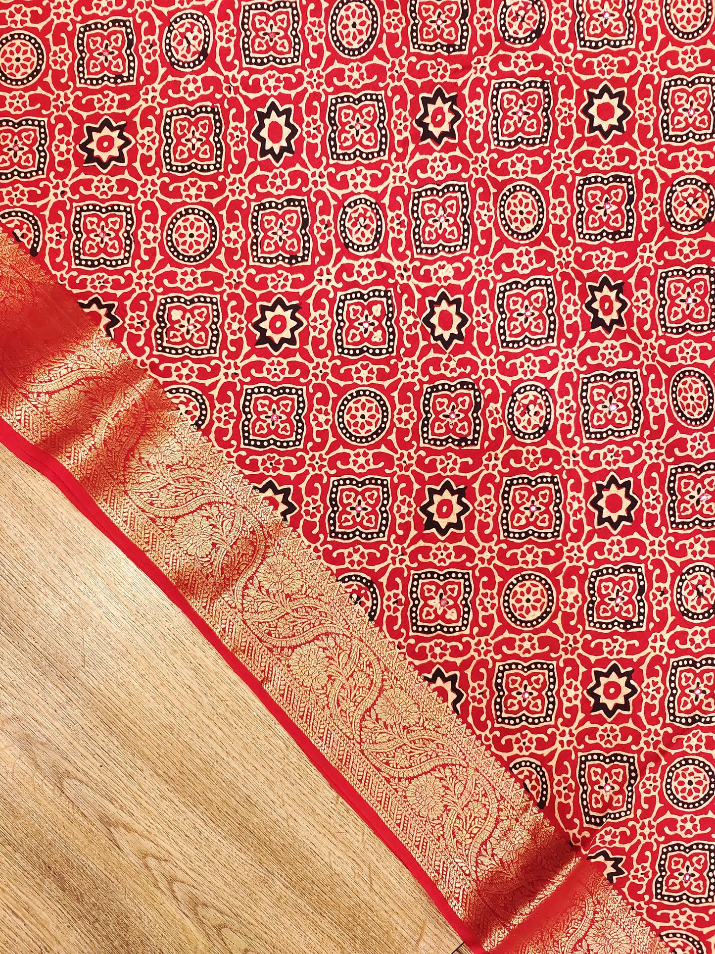 Ajrak Print on Viscose