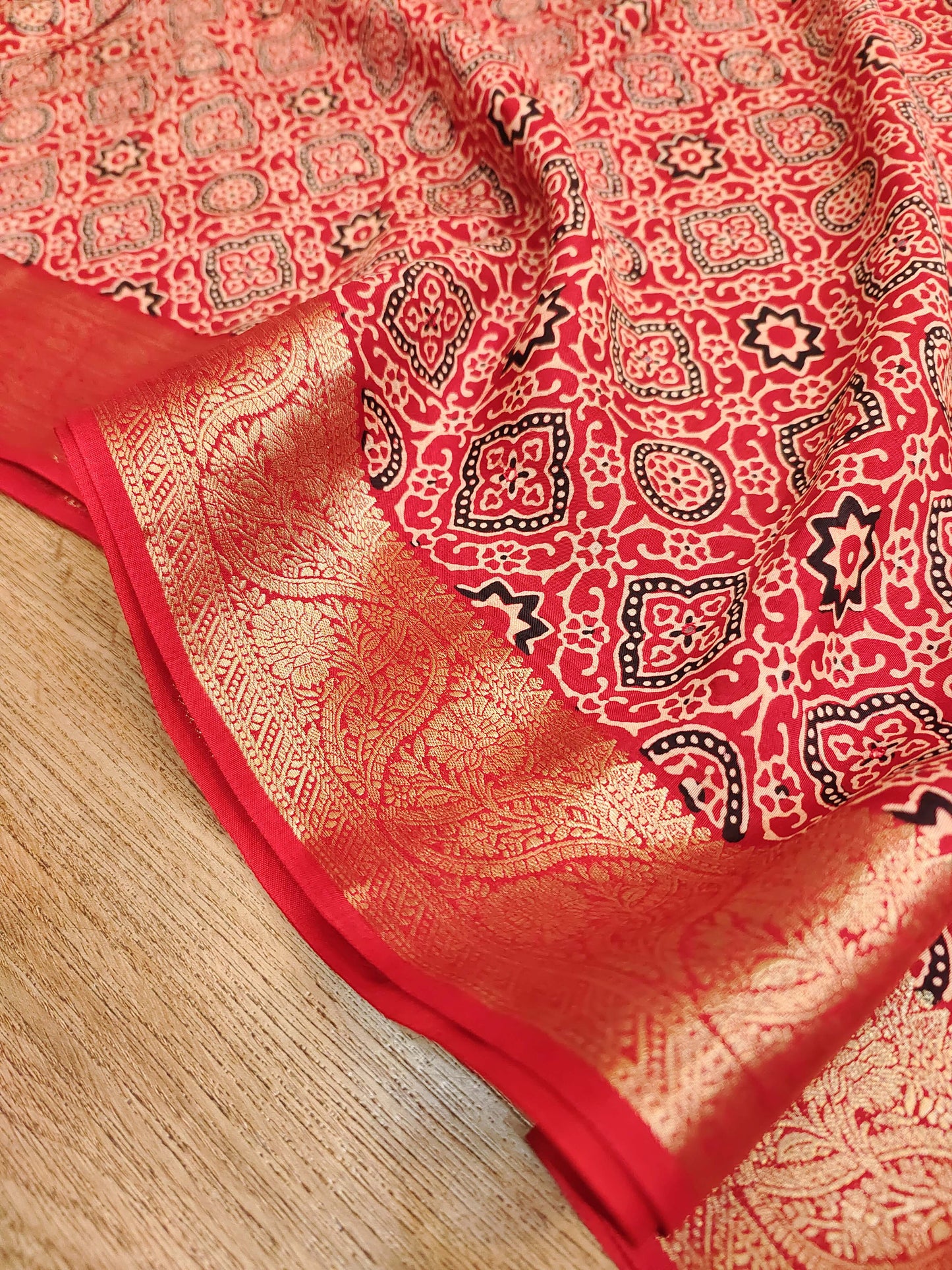 Ajrak Print on Viscose