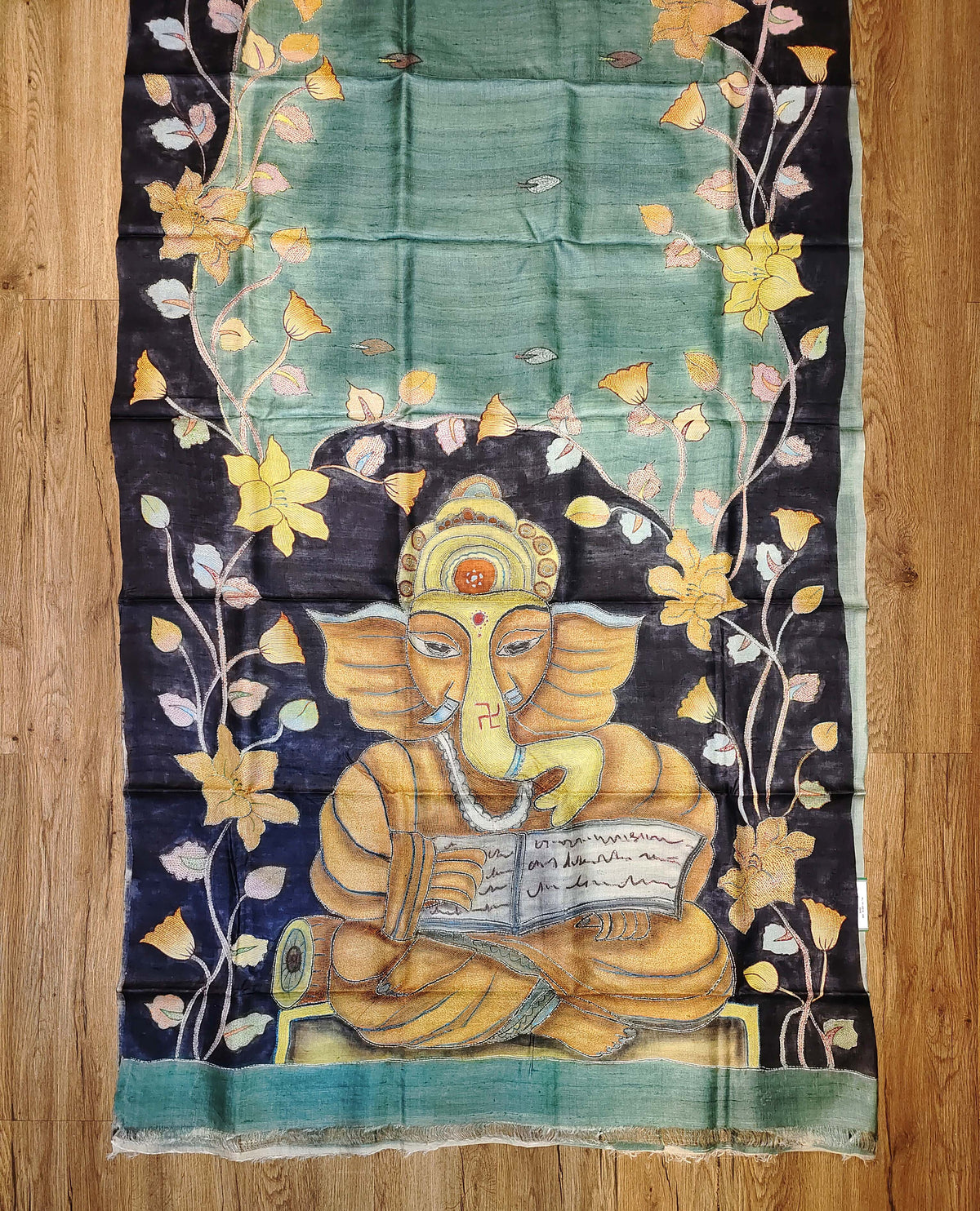 Kantha Chitra Tussar Saree
