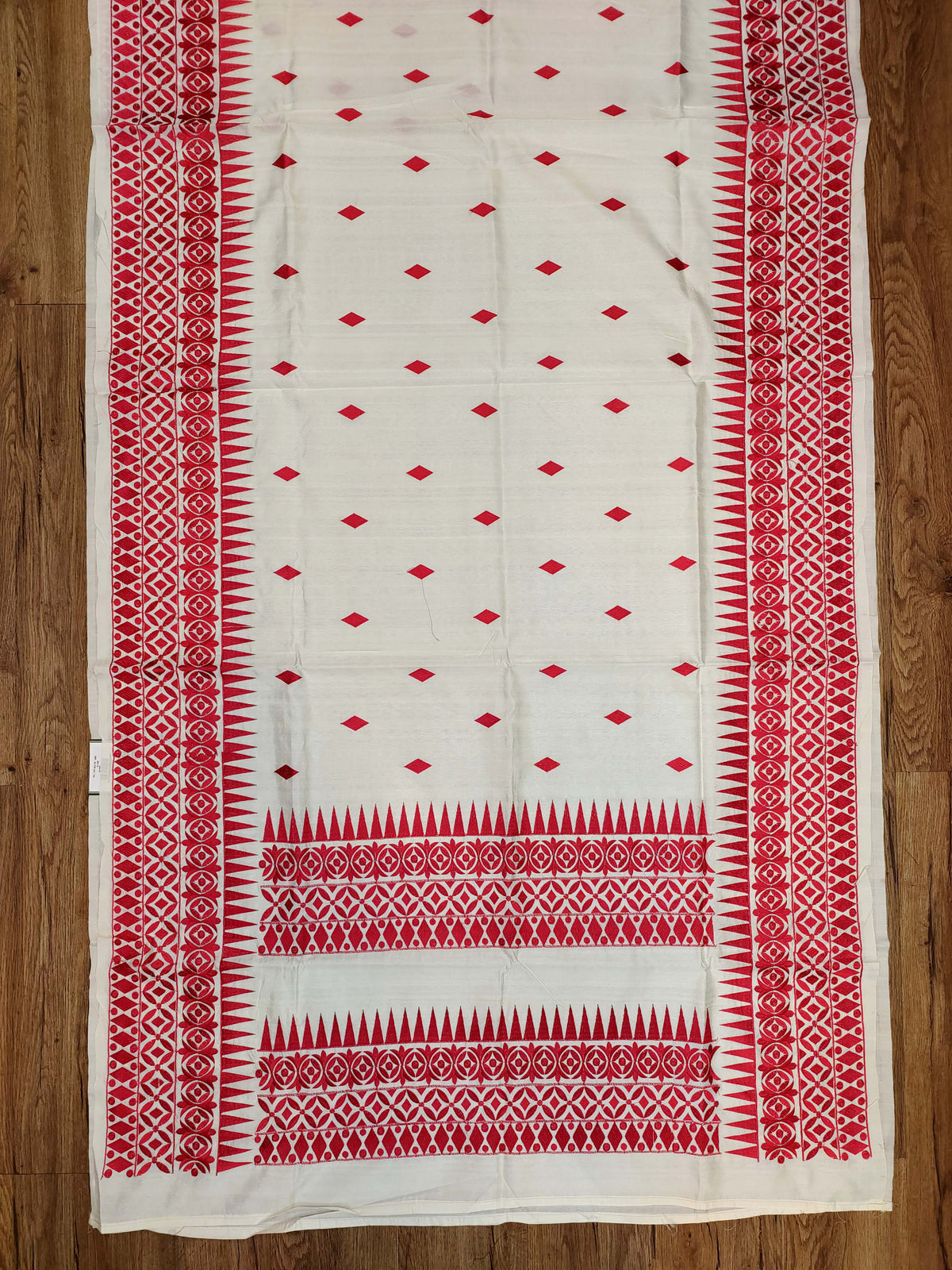 Embroidery on Semi silk