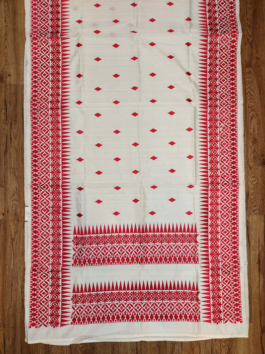 Embroidery on Semi silk