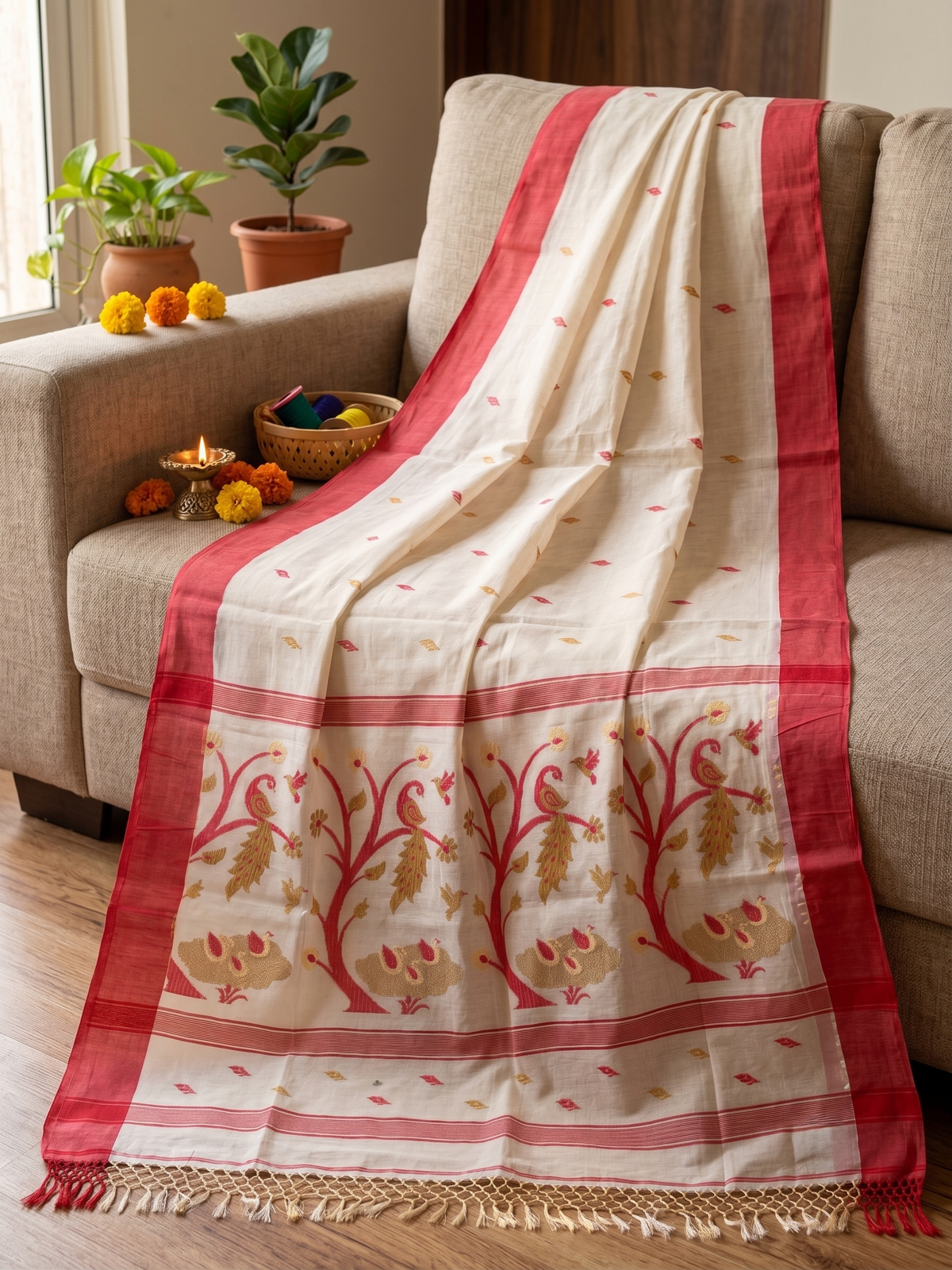 Hand Woven Tussar Silk
