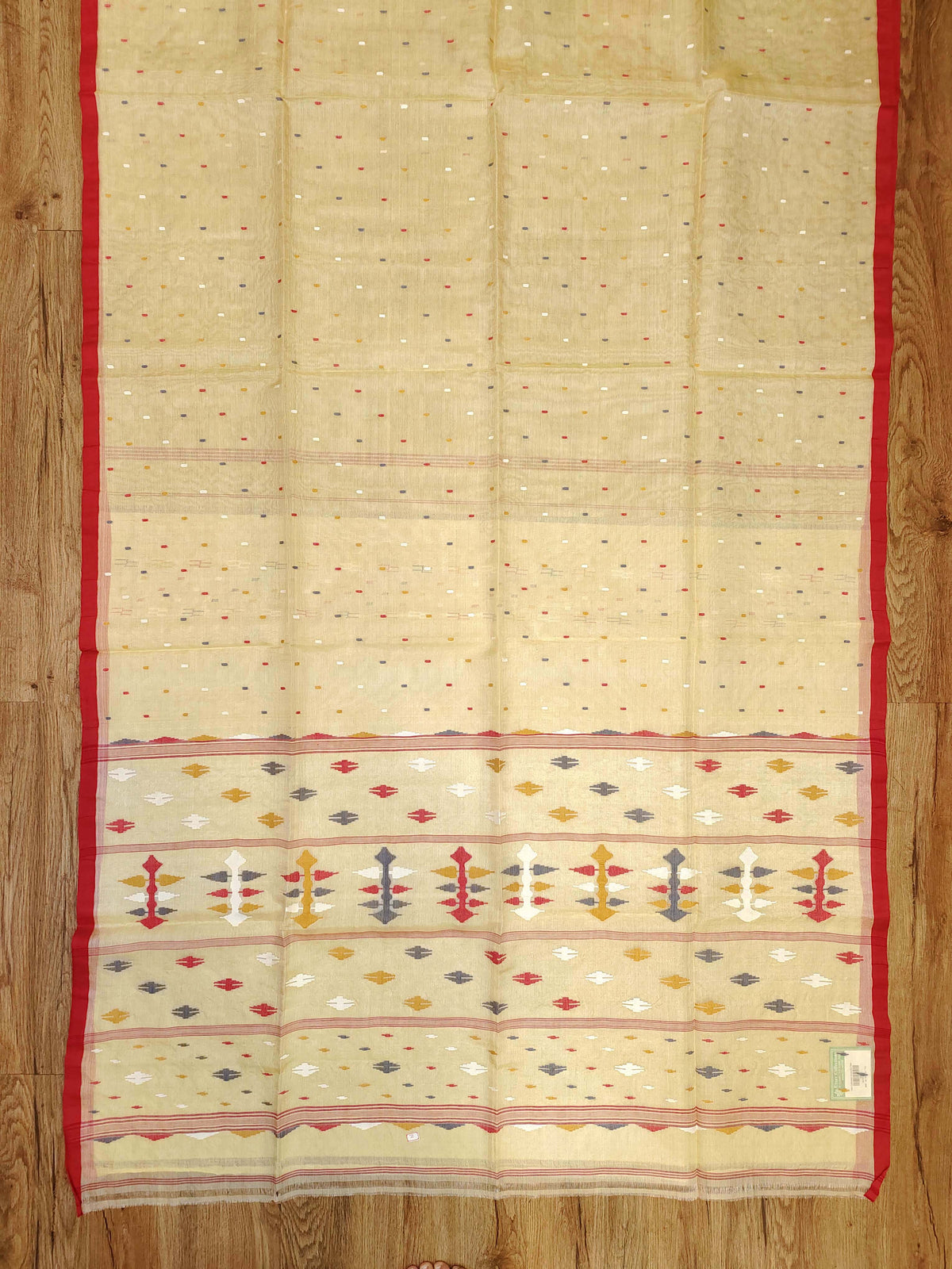 Cotton Tussar Jamdani