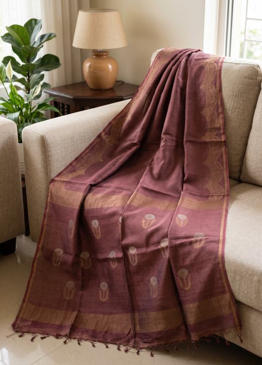 Tussar Jamdani