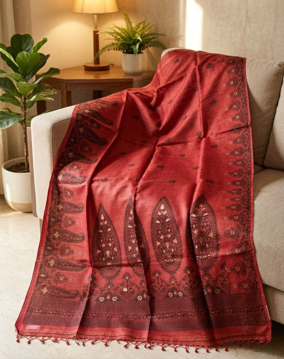 Tussar Jamdani