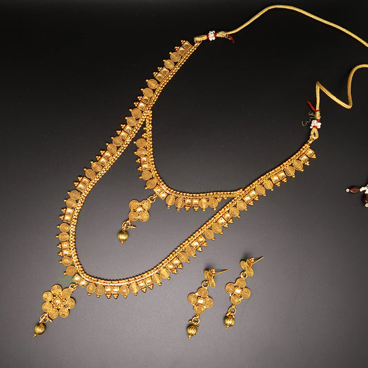 Antique Temple Layered Necklace Set