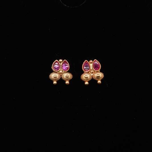 Antique Temple Pearl Drop Necklace Set