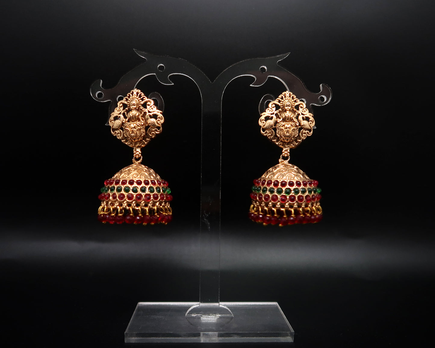 Antique Temple Peacock Pendant Necklace Set