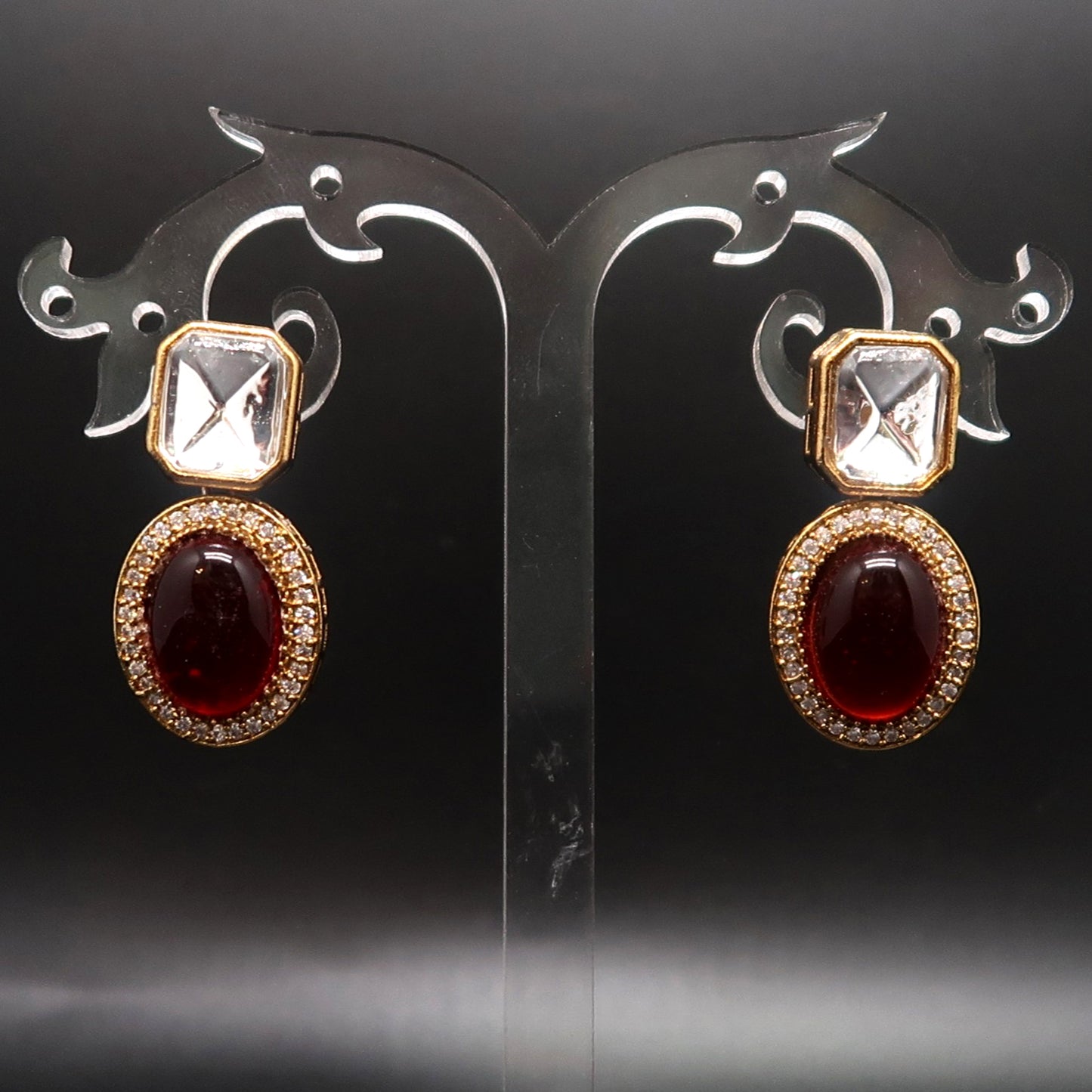 Rajasthani Kundan Drop Necklace Set