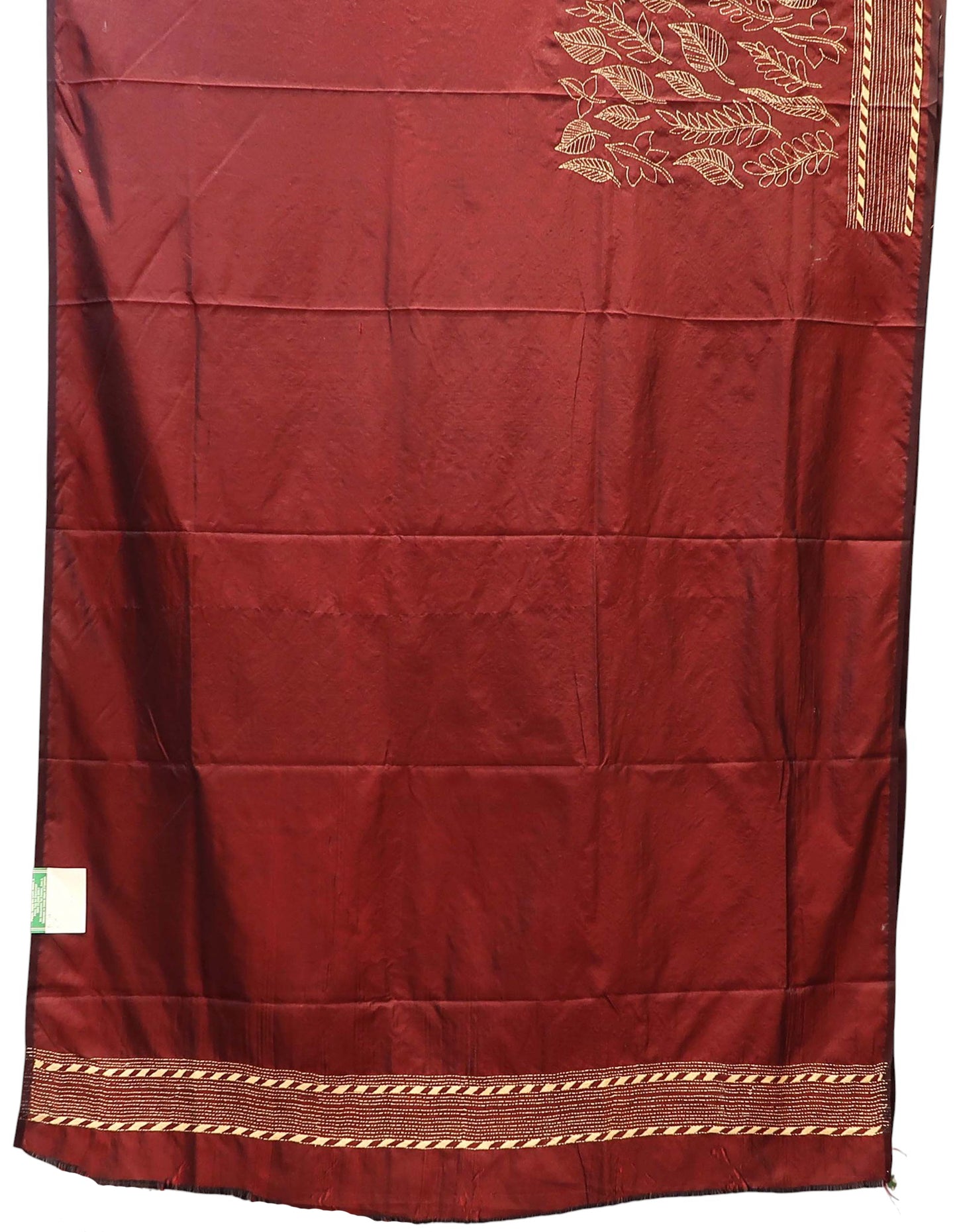 Traditional Bengal Kantha Embroidery Saree