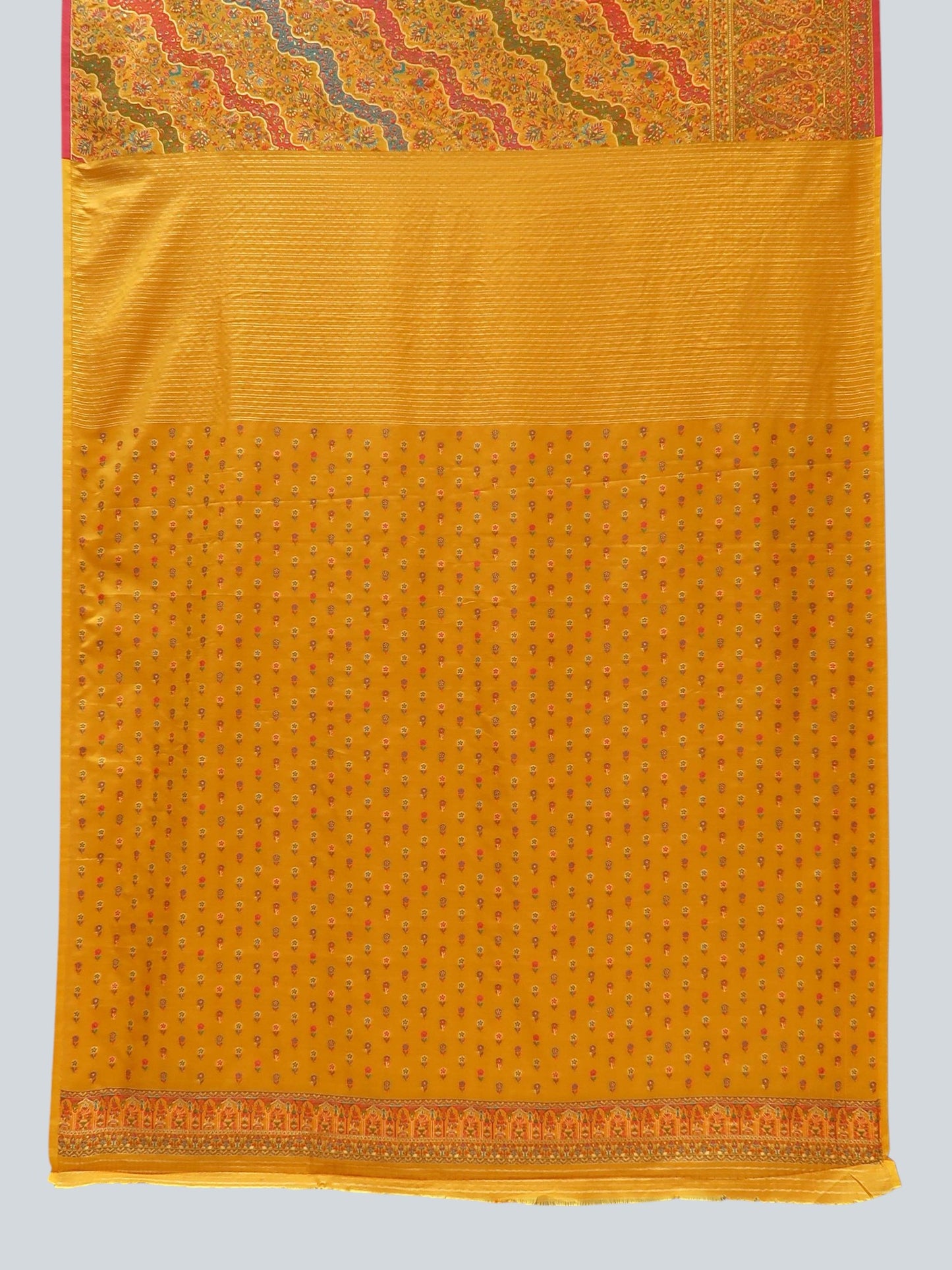Kani-Inspired Banarasi Silk Saree with Multicolor Weave