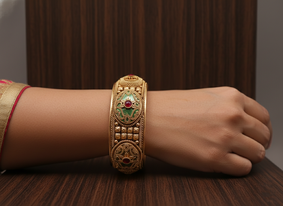 Heritage Green & Ruby Temple Kada