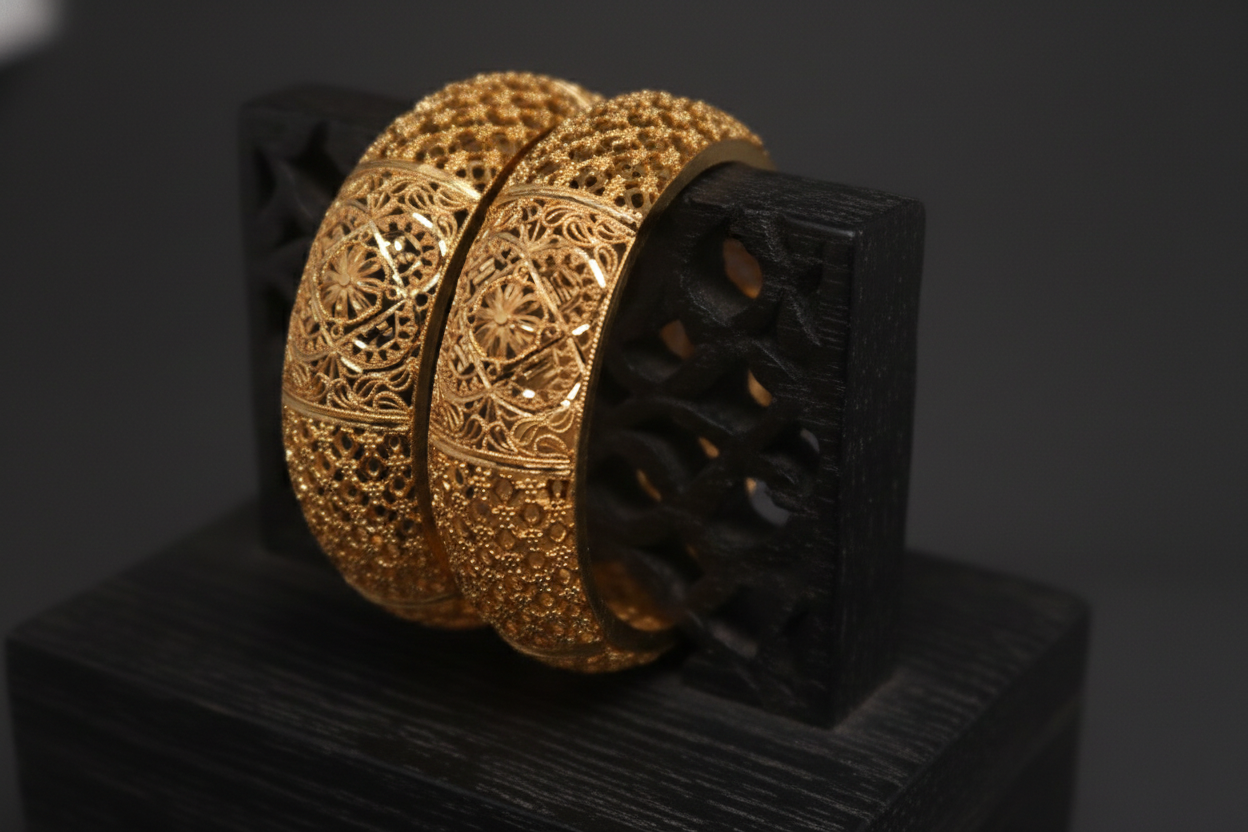 Classic Antique Broad Bangle