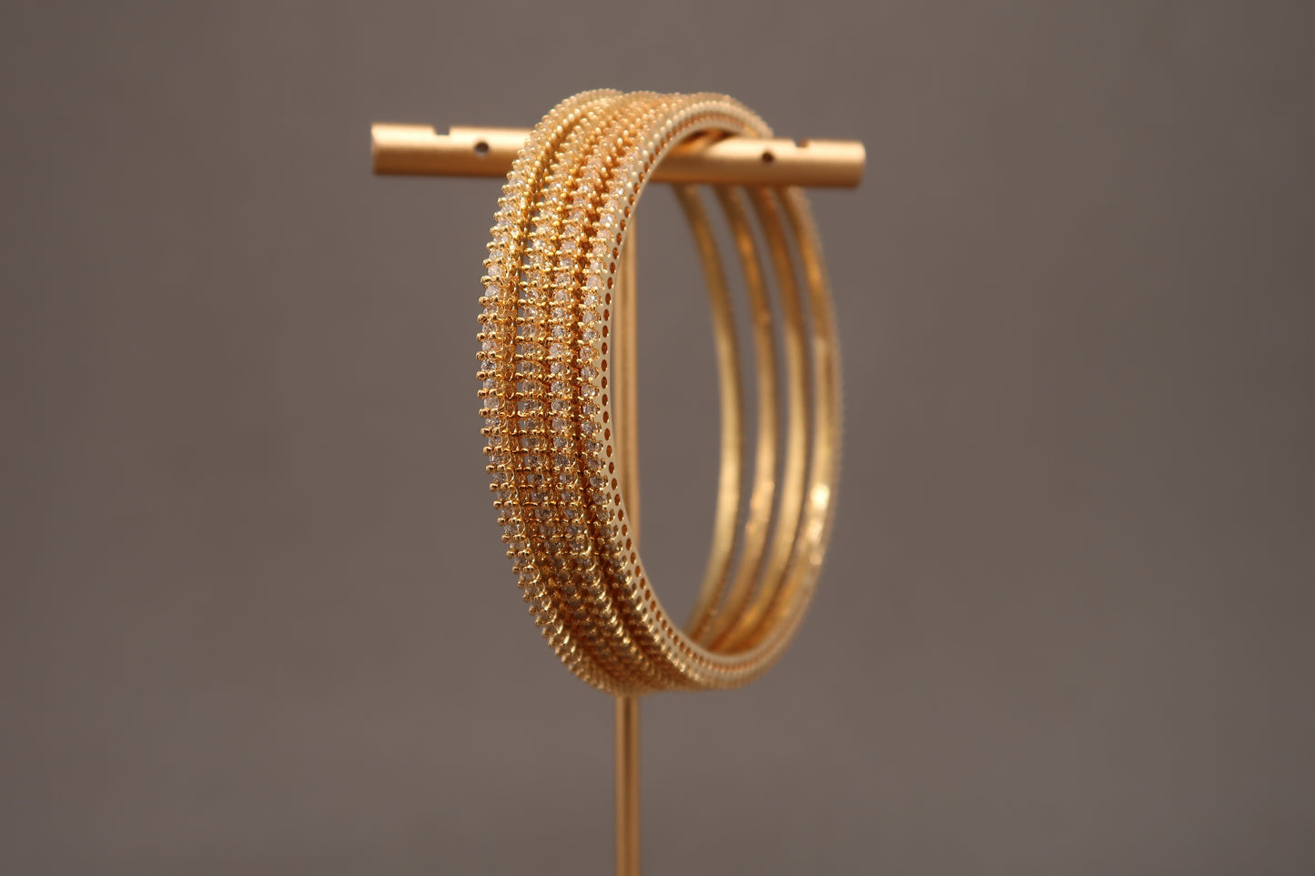 Minimal Crystal Slim Bangles (Set)