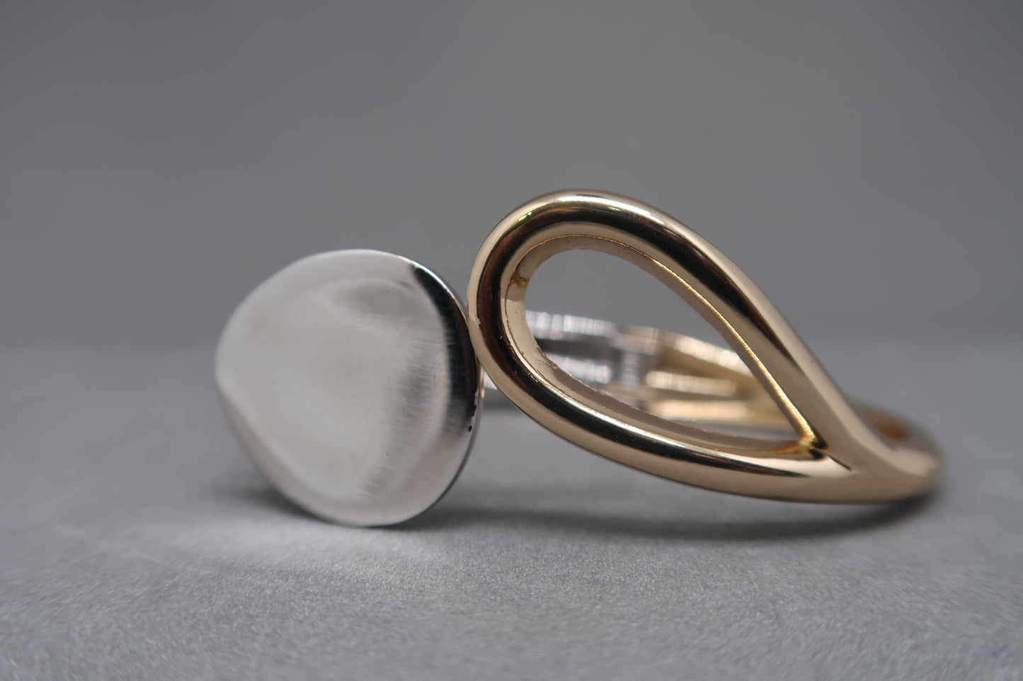 Elegant Dual Tone Minimal Cuff