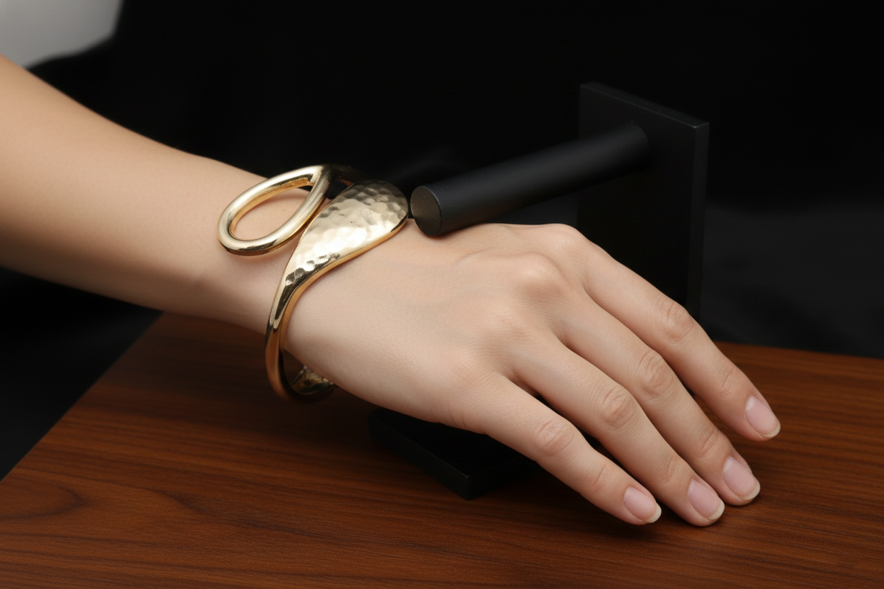 Hammered Gold Statement Cuff