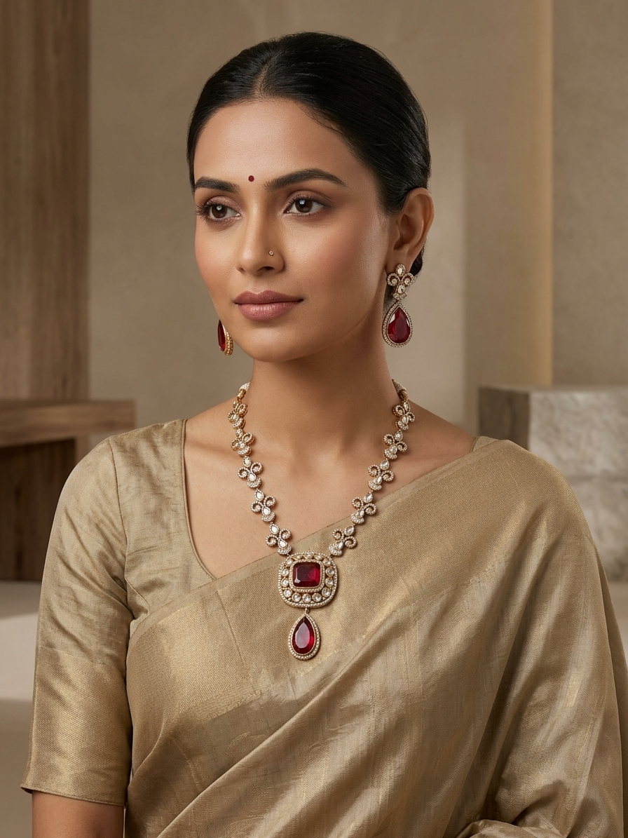 Rajsi Ruby Drop Set