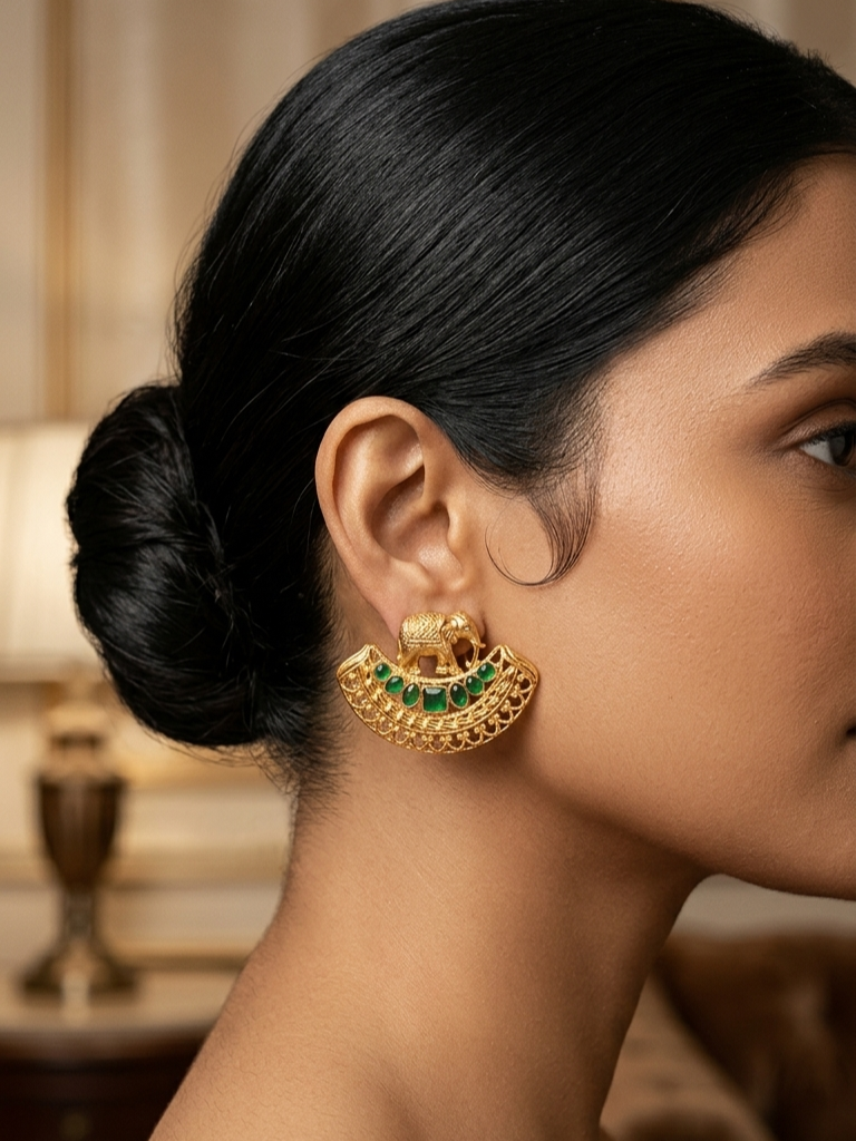 Rajsi Gajra Earrings