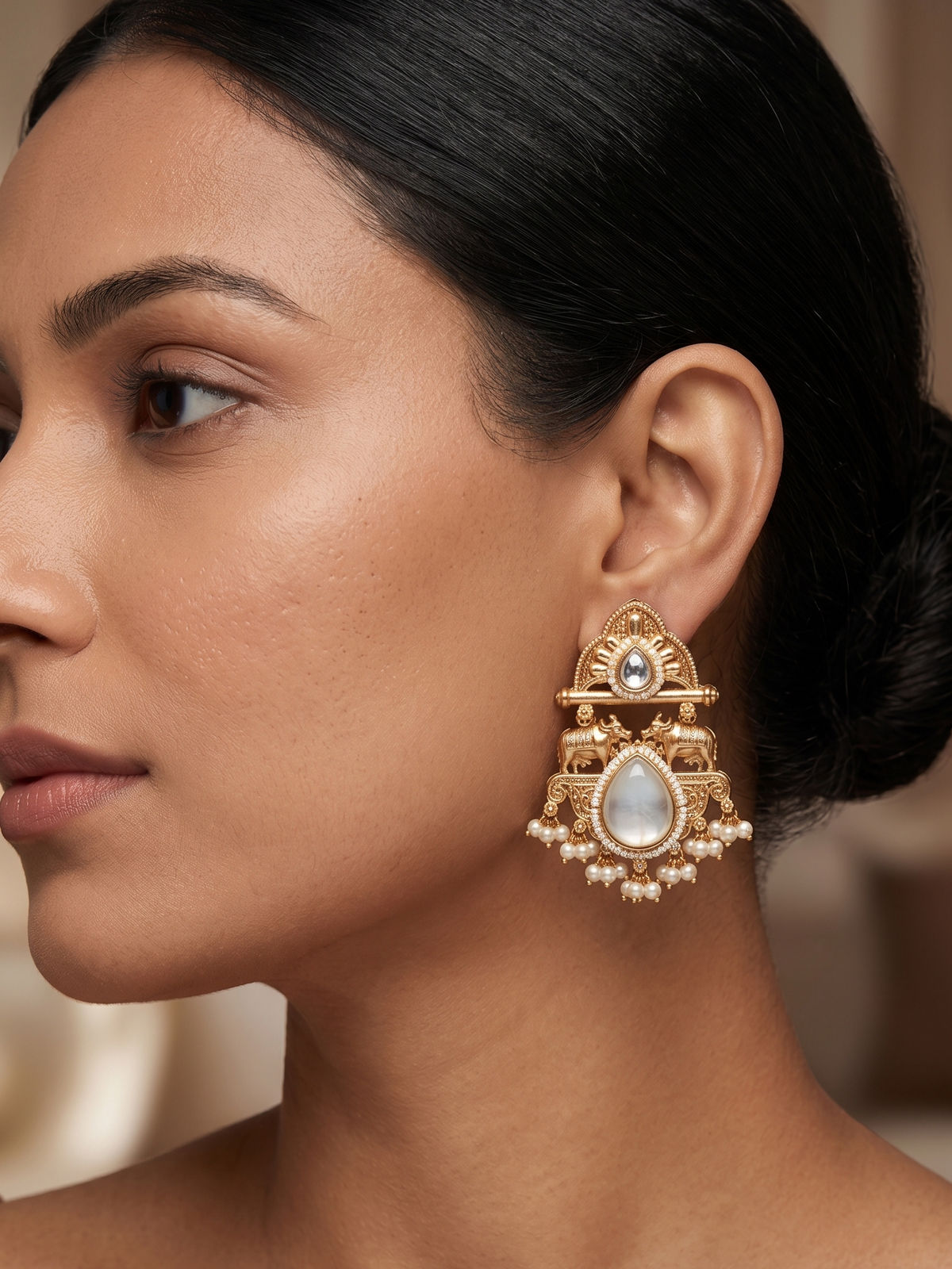 Rajsi Gajmukhi Earrings