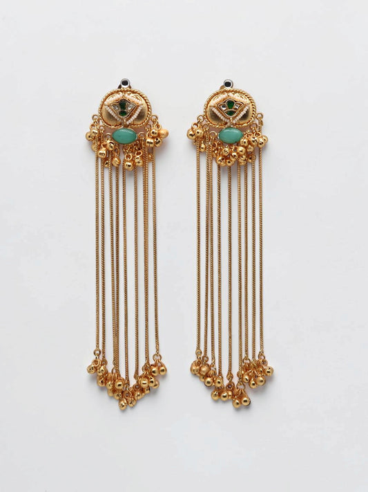 Kashmiri Noor Long Drop Earrings