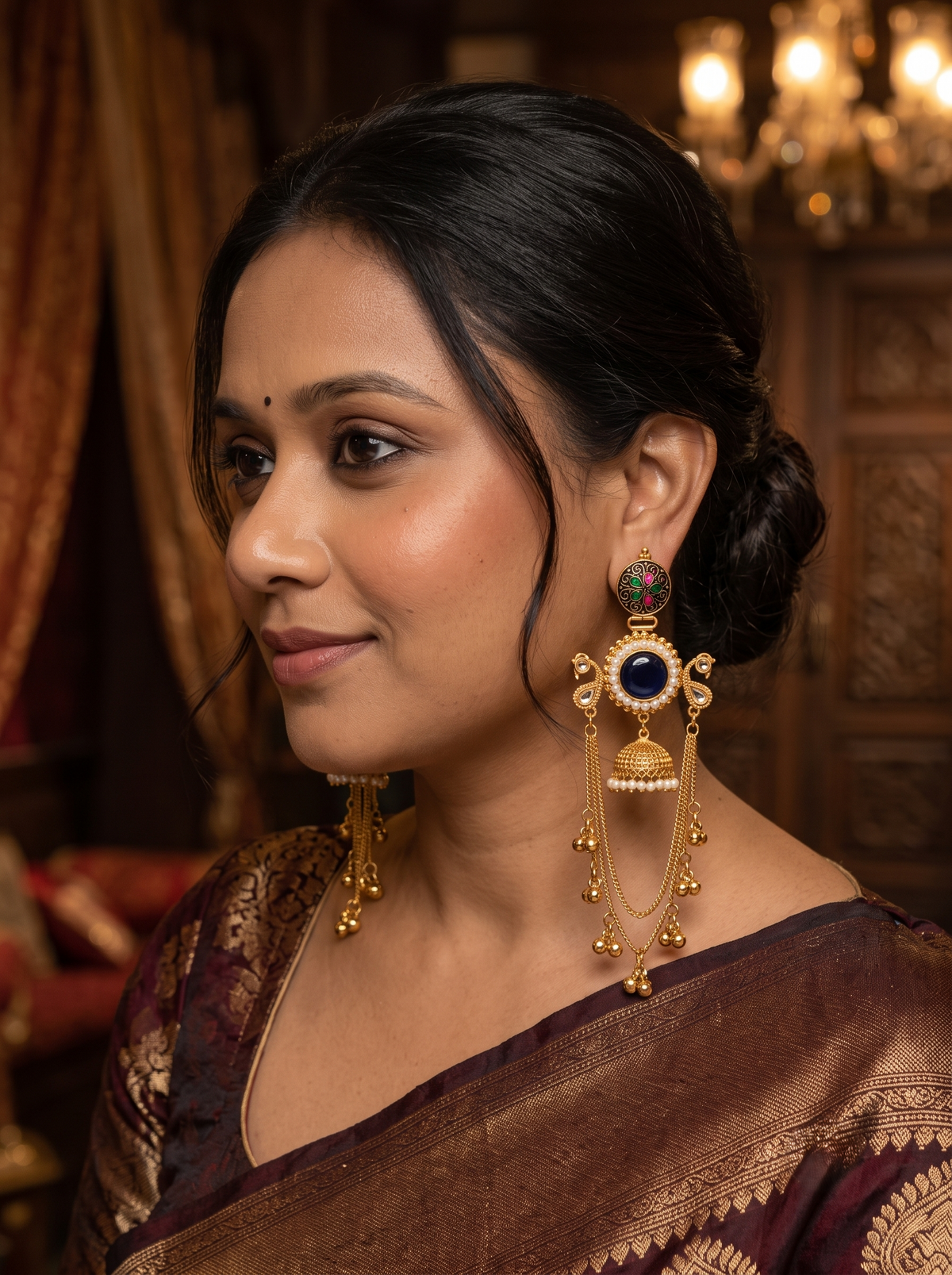 Neelam Kashmiri Jhumka